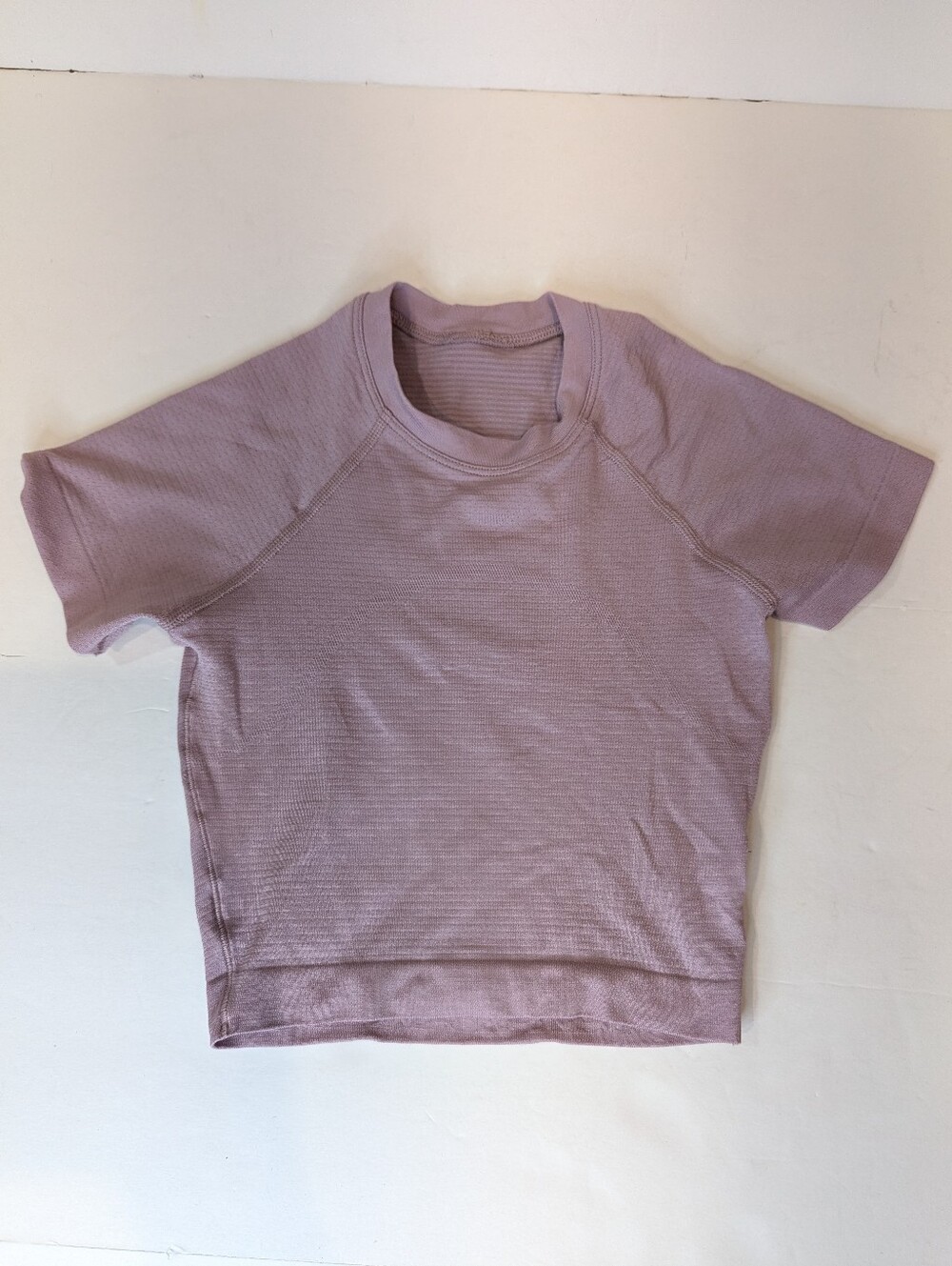 Lululemon Kids Swiftly Tech Cropped Short Sleeved 2.0 Lilac Purple Pink Size 0